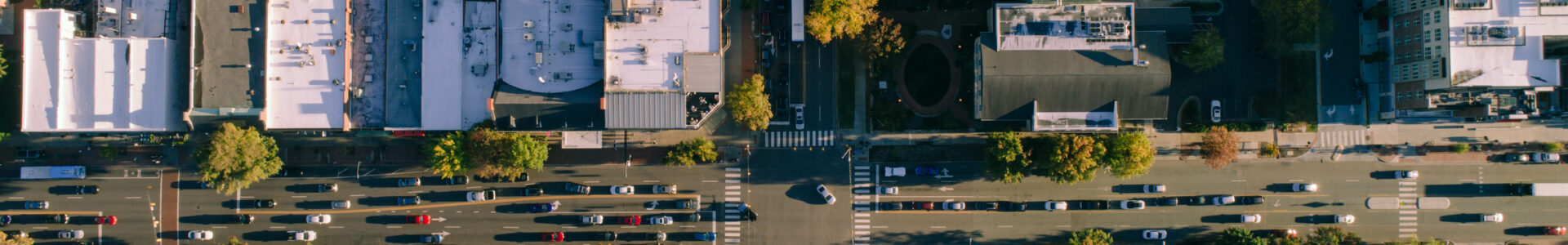 Aerial of City Street